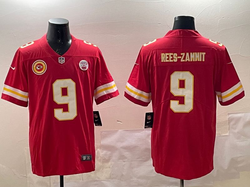 Men Kansas City Chiefs #9 Rees-Zammit Red Second generations 2025 Nike Limited NFL Jersey style 6->kansas city chiefs->NFL Jersey